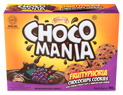 CHOCOMANIA CHOCOCHIP FRUITY COOKIES 90g