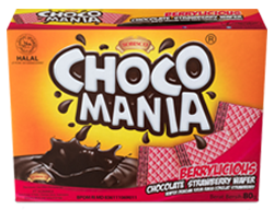 CHOCOMANIA CHOCOLATE STRAWBERRY WAFER 80g