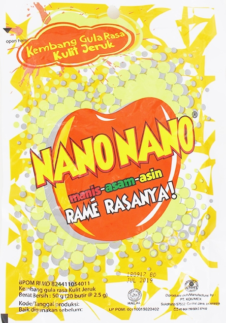 NANO NANO MANISAN KULIT JERUK KEMASAN SAK