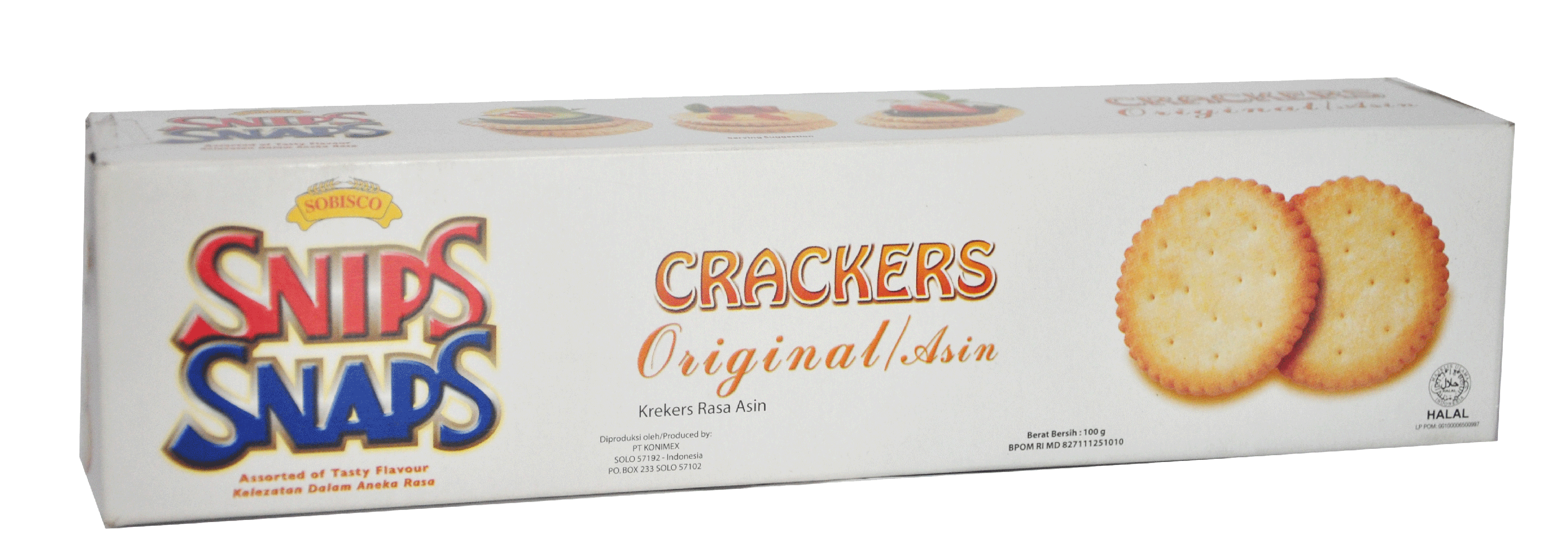 Konimex EStore SNIPS SNAPS CRACKERS ORIGINAL