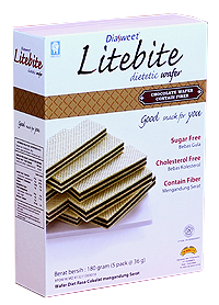 DIASWEET LITEBITE Chocolate Wafer with Fiber DIASWEET LITEBITE Chocolate Wafer with Fiber
