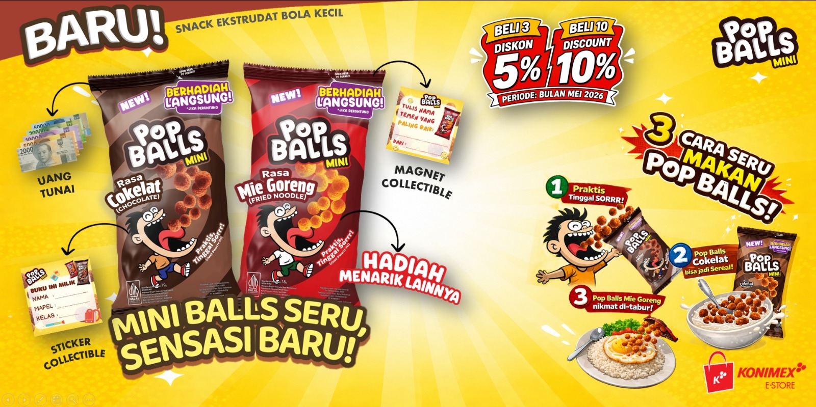 Banner Pop Balls