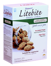 DIASWEET LITEBITE Apple Cookies with Instant Oat