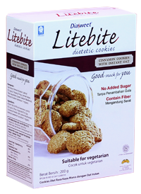 DIASWEET LITEBITE Cinnamon Cookies with Instant Oat
