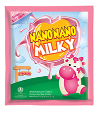 NANO NANO MILKY STROBERI (dijual per 3 sachet)