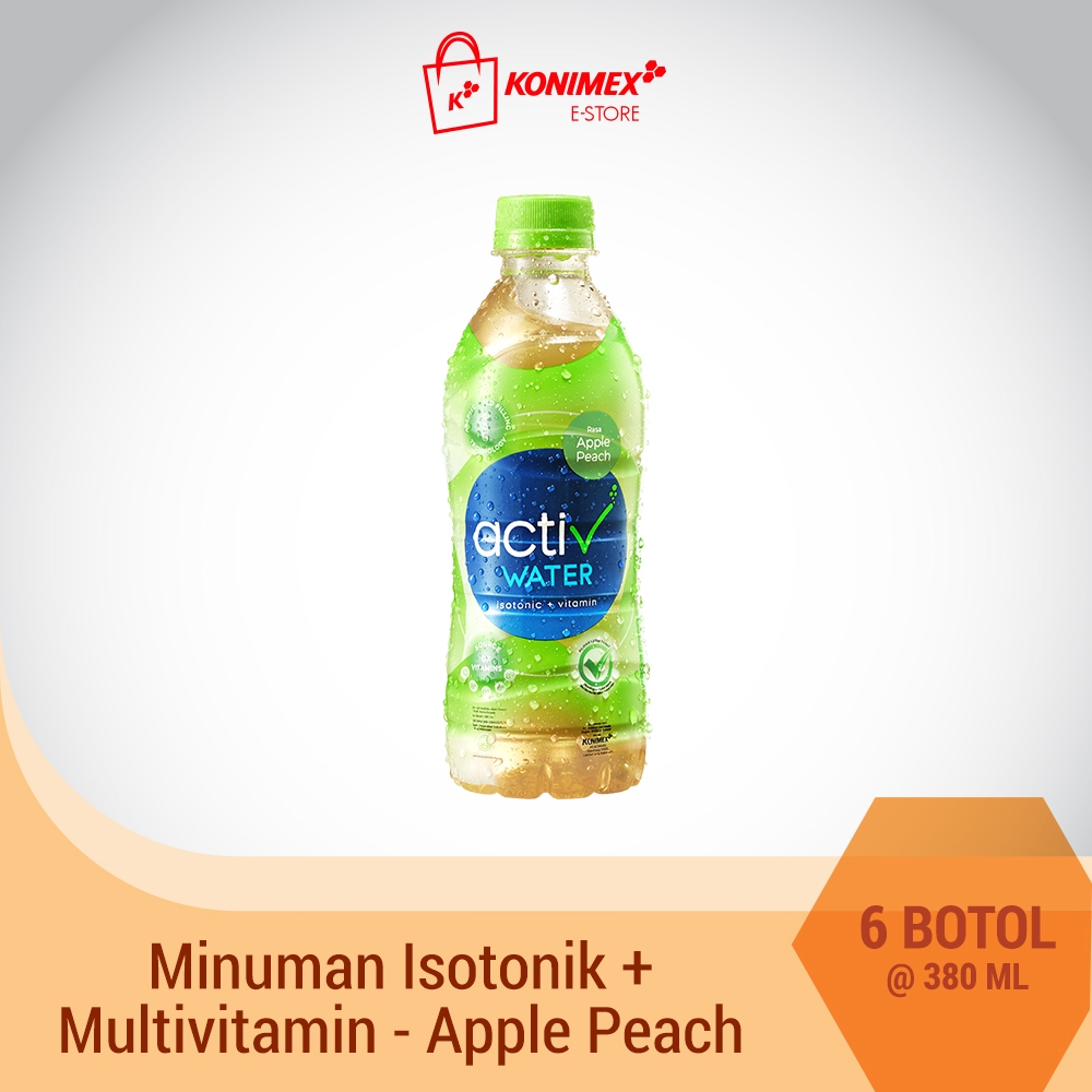 Activ Water Apple Peach Minuman Isotonik Multivitamin isi 6