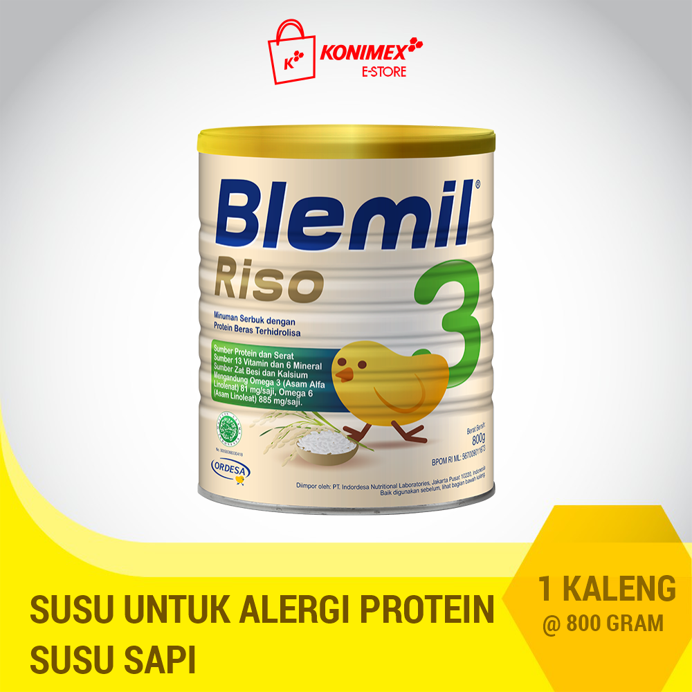 Blemil Riso 3 800 G Susu Nabati Anak Batita Solusi Alergi Su