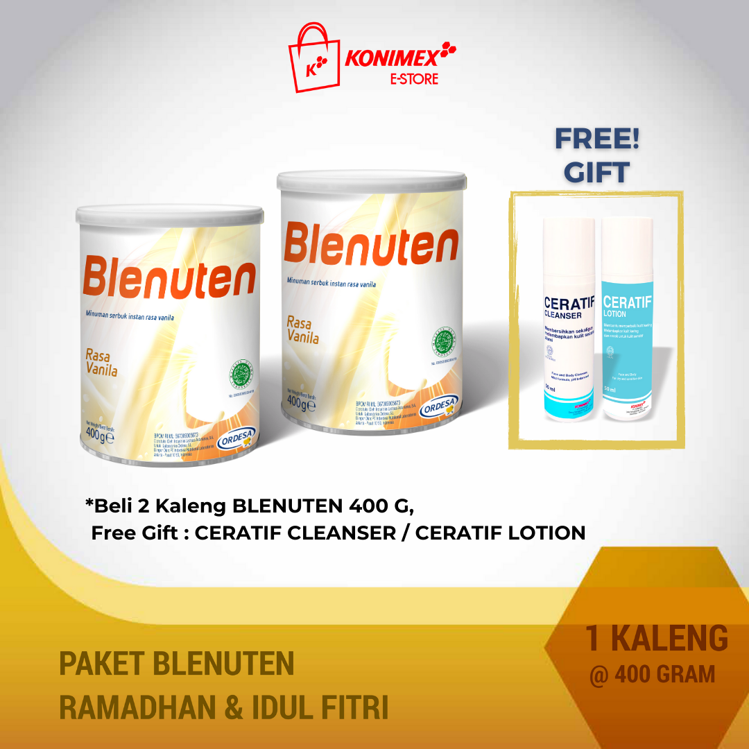 Blenuten Paket Idul Fitri Vanilla 400 gr Minuman Nutrisi Len
