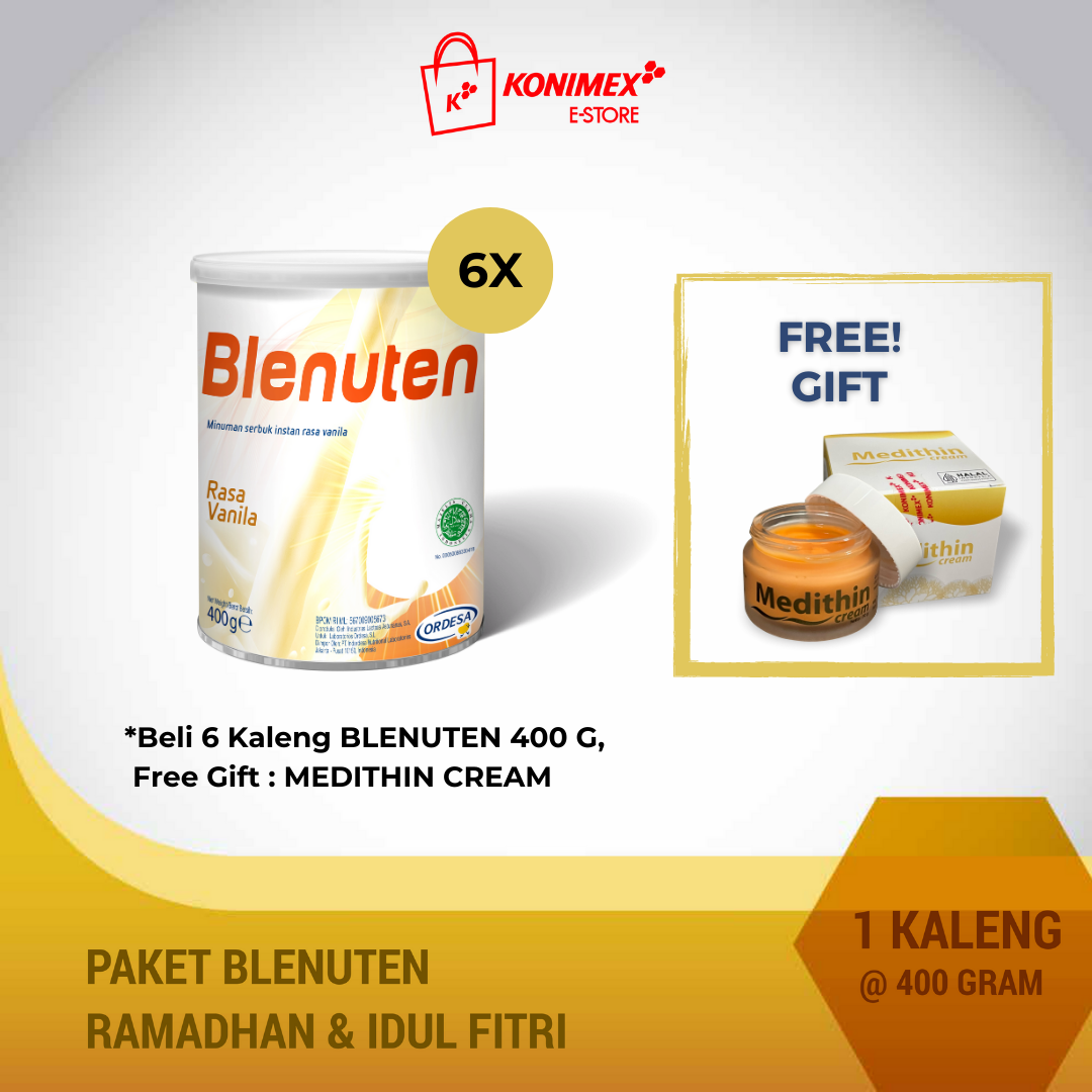 Blenuten Paket Idul Fitri Vanilla 400 gr Minuman Nutrisi Len