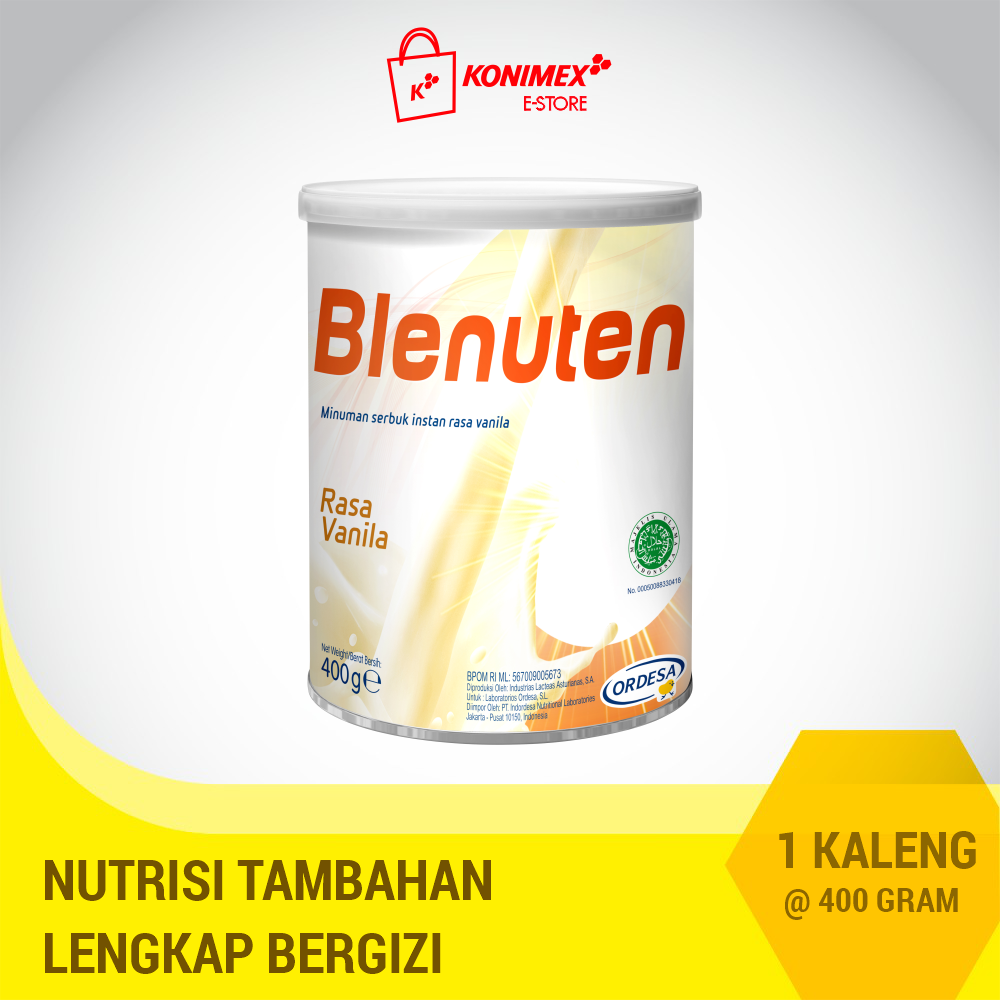 Blenuten Vanilla 400 gr Minuman Nutrisi Lengkap Seimbang Ber