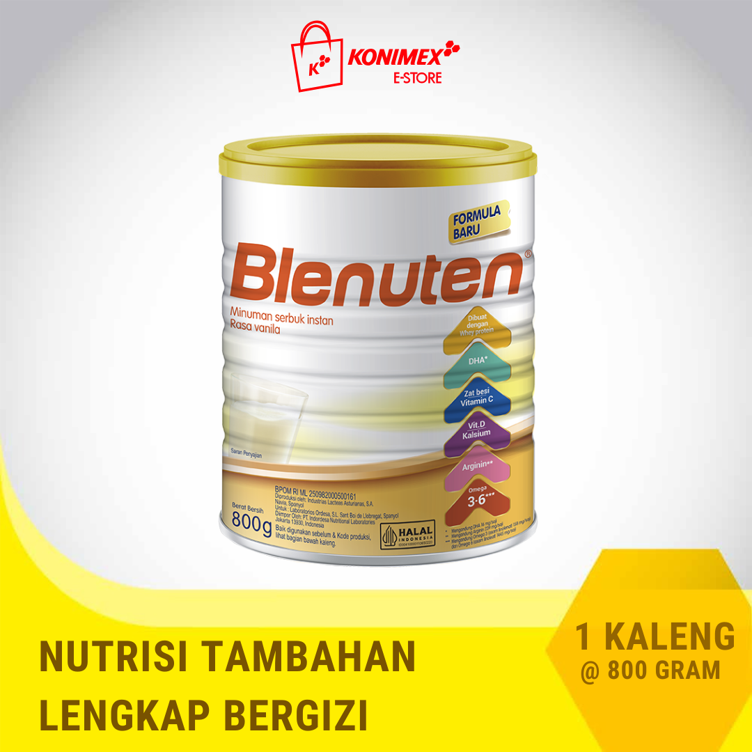 Blenuten Vanilla 800 gr Minuman Nutrisi Lengkap Seimbang Ber