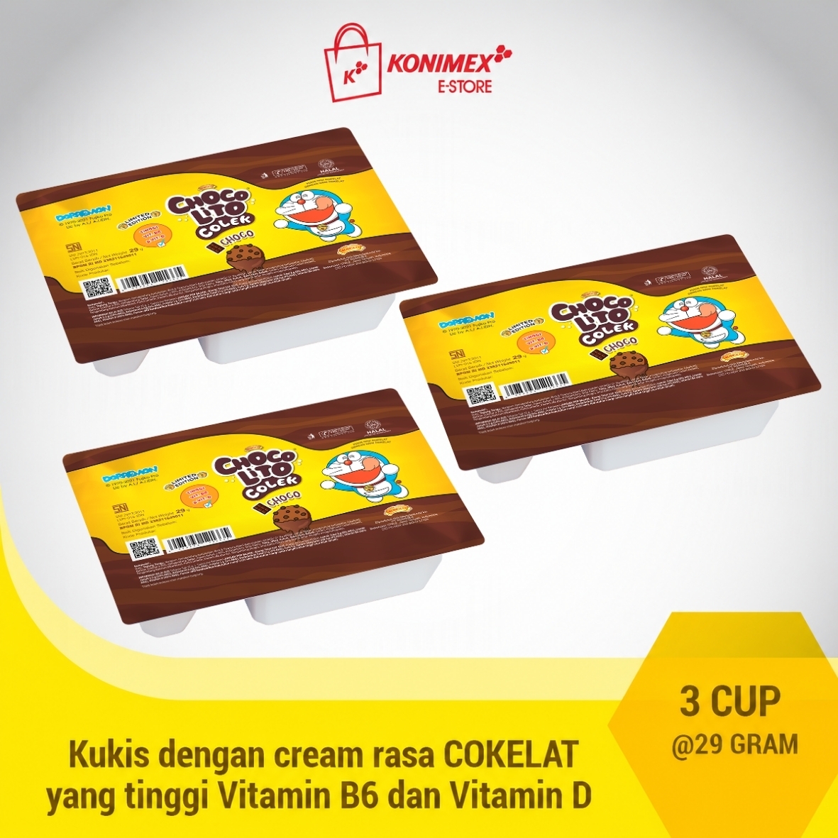 Chocolito Colek Choco isi 3 Cup