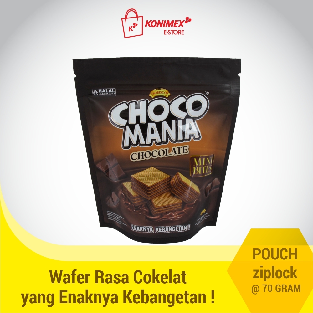 Chocomania Wafer Chocolate 70gr pouch