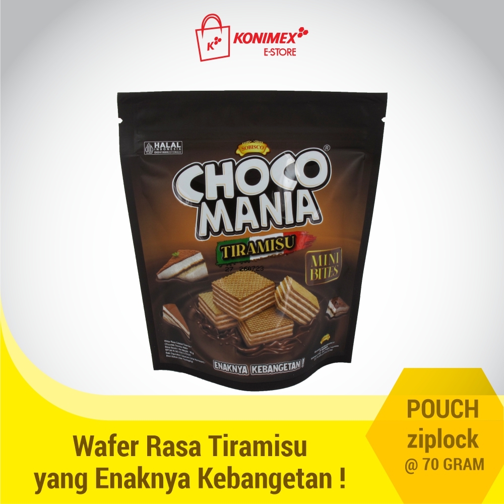 Chocomania Wafer Tiramisu 70gr pouch