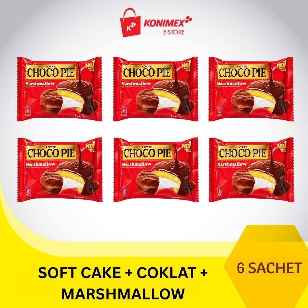 Chocopie Chocolate Marshmallow 6 Pcs