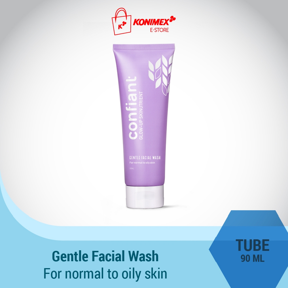Confiant Brightening Facial Wash - Skincare Prebiotic untuk 