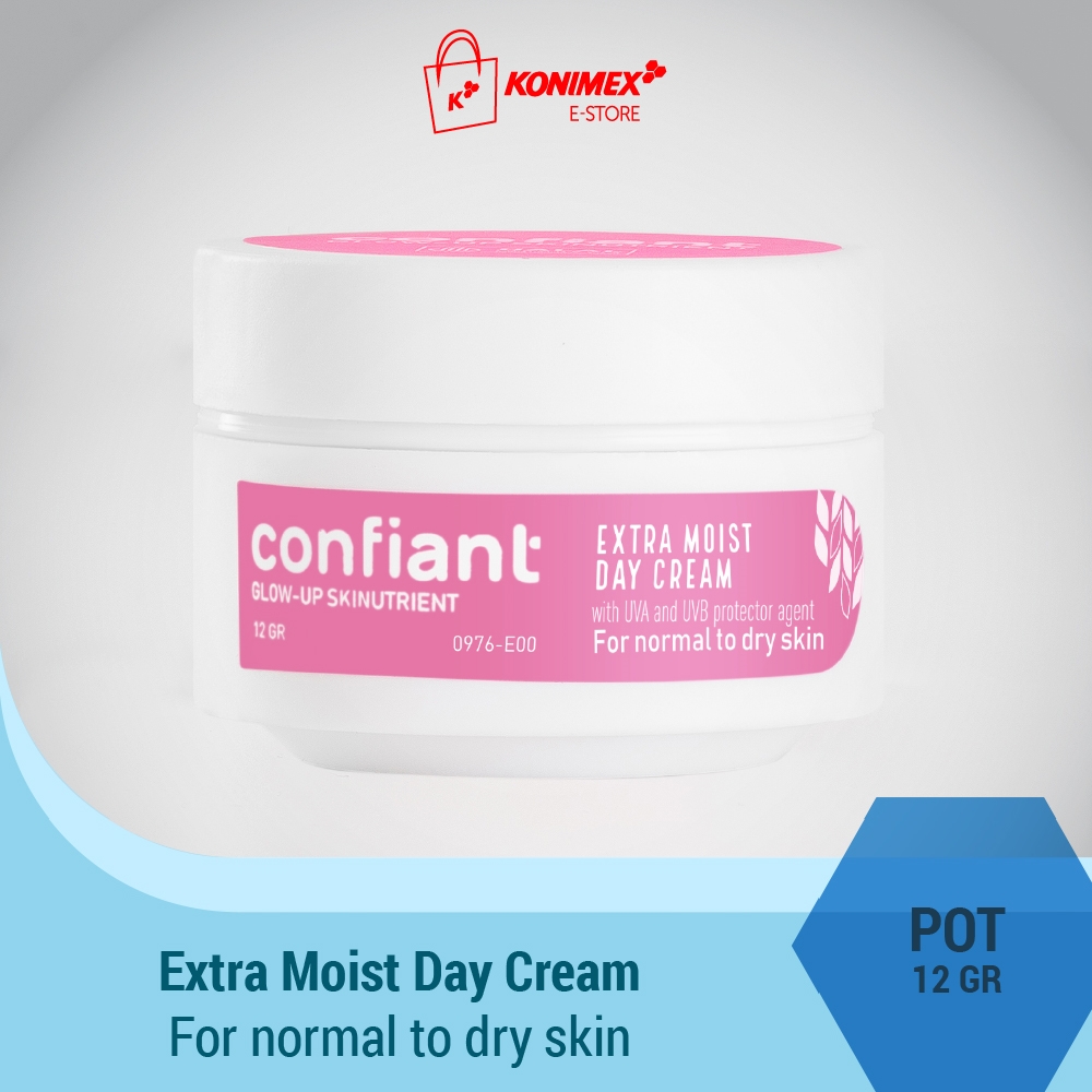 Confiant Extra Moist Day Cream - Melembabkan Wajah dan Meraw