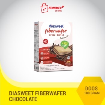 Diasweet Fiberwafer Chocolate 180G