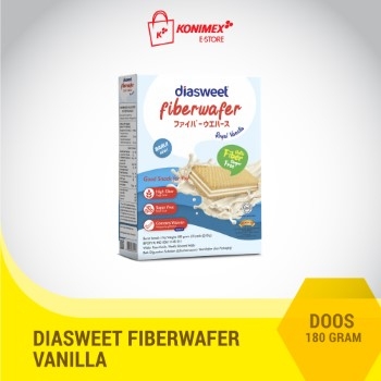 Diasweet Fiberwafer Vanilla 180G