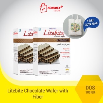 Diasweet Litebite Chocolate Wafer with Fiber 2 Dos bonus Tot