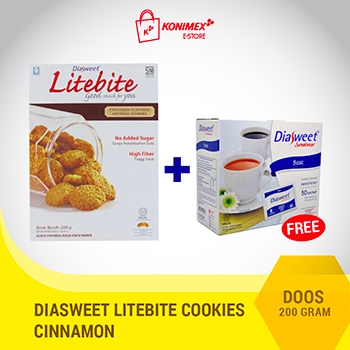 Diasweet Litebite Cinnamon Cookies with Instant Oat + Basic