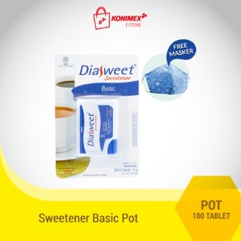 Diasweet Sweetener Basic Pot bonus Masker 2 ply