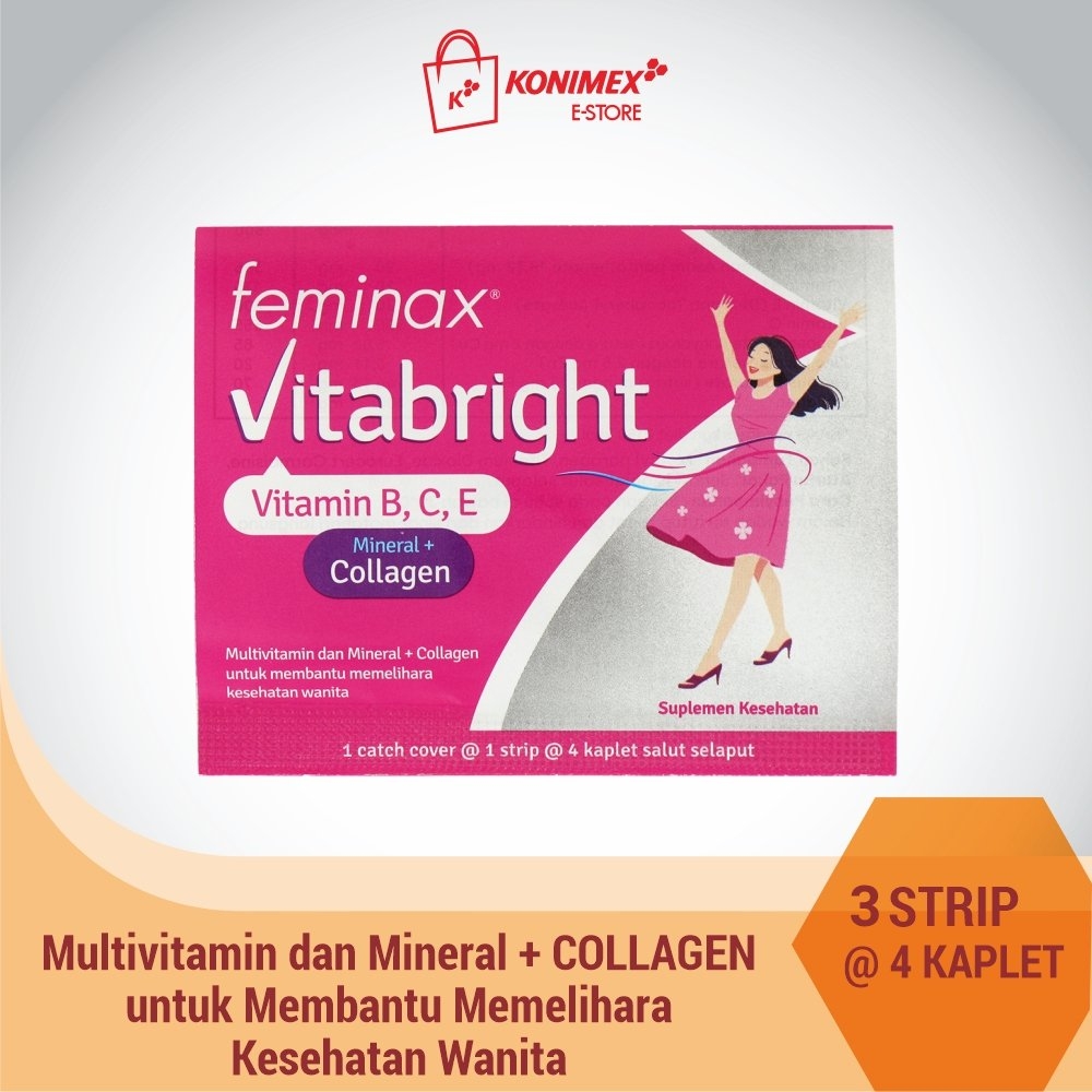 Feminax VitaBright Kaplet Salut Selaput @4 Kaplet – 3 strip