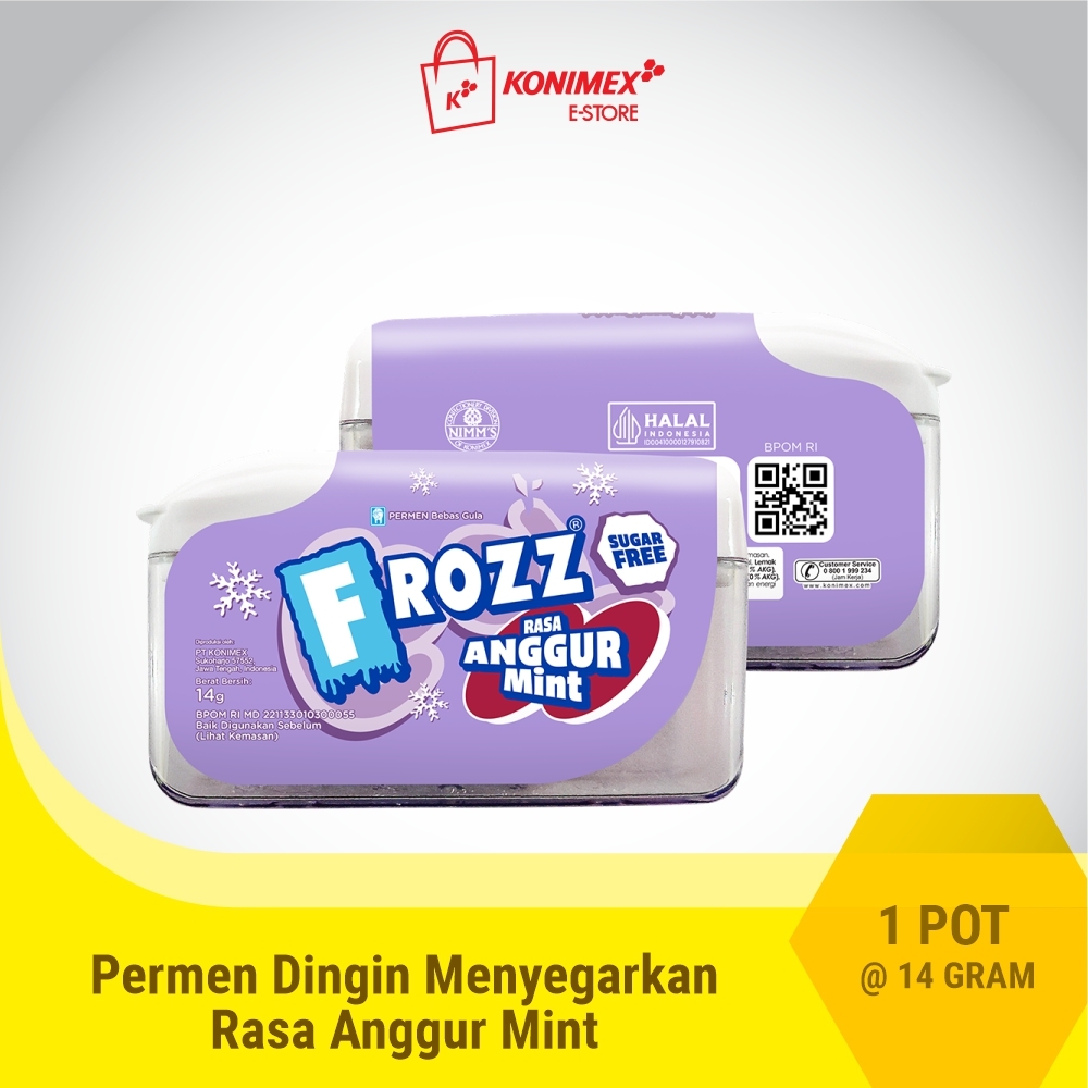Frozz Anggur Mint Permen Bebas Gula Rendah Kalori & dingin m