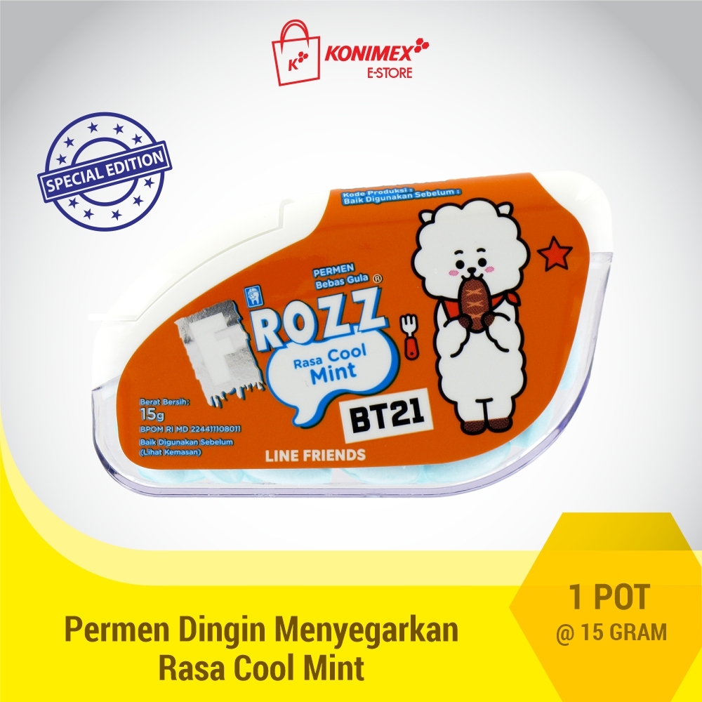 Frozz Coolmint permen bebas gula, rendah kalori & dingin men