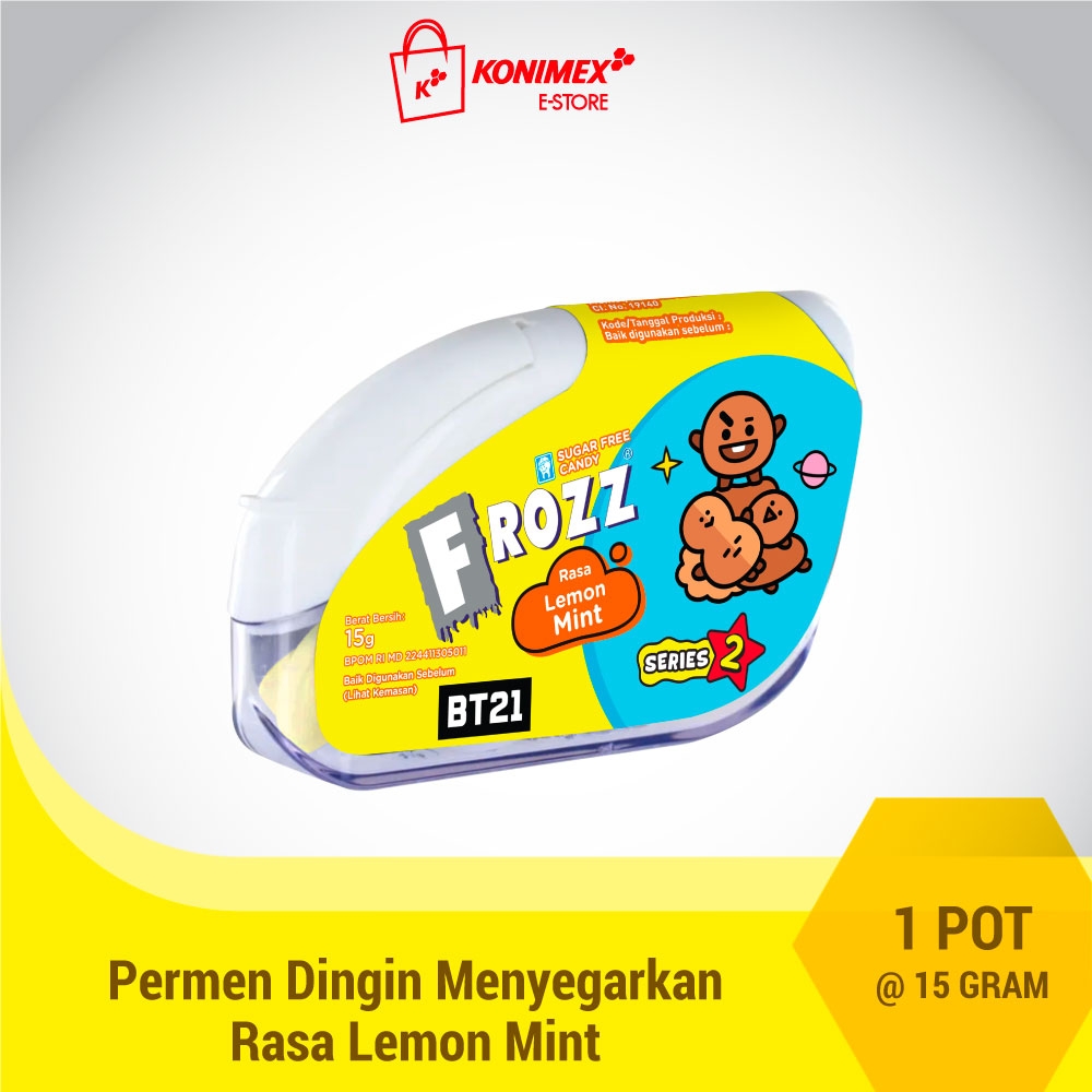 Frozz Lemon Mint permen bebas gula, rendah kalori & dingin m