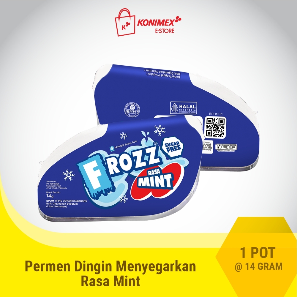 Frozz Mint permen bebas gula, rendah kalori & dingin menyega