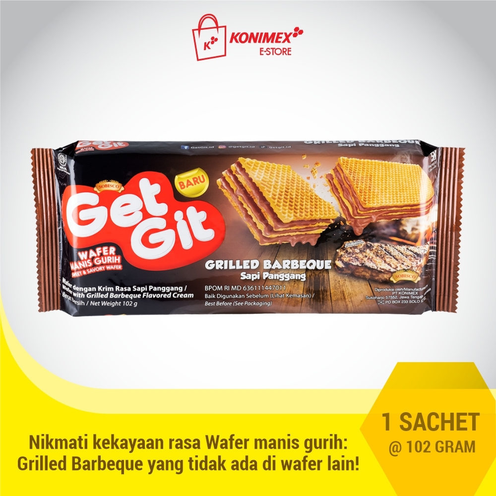 GET GIT Wafer Grilled Barbeque 102 G