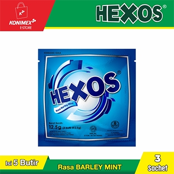 HEXOS Barley Mint (dijual per 3 sachet)