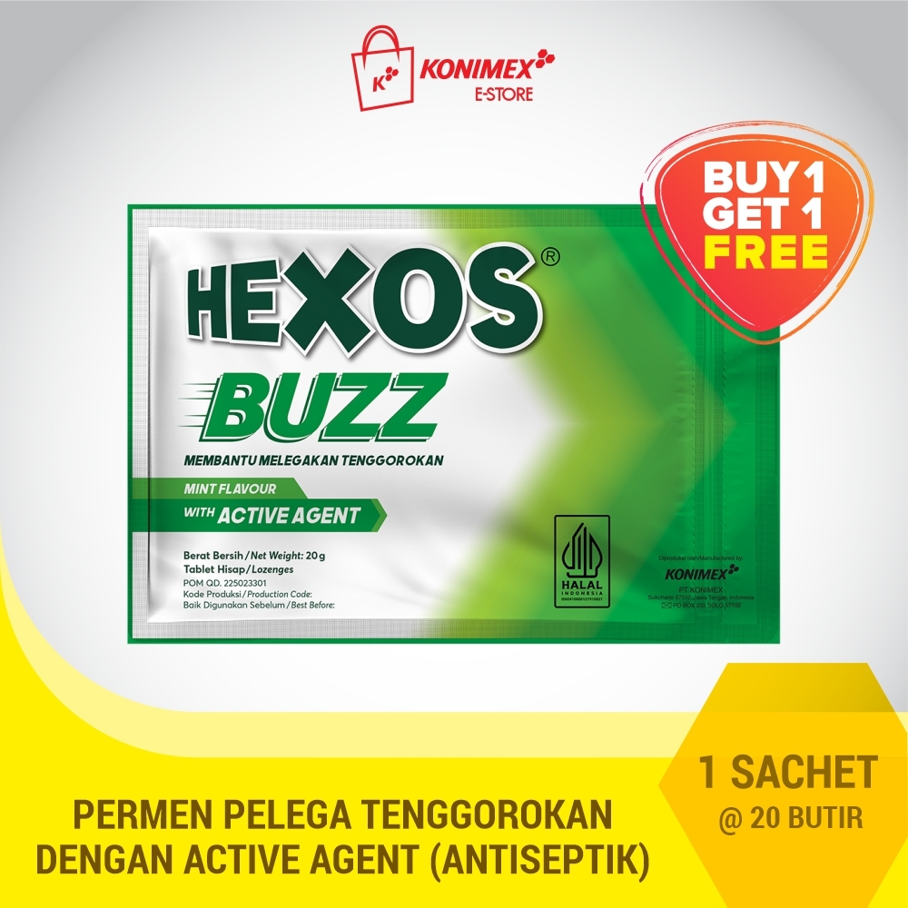 Hexos Buzz Mint - Twin Pack