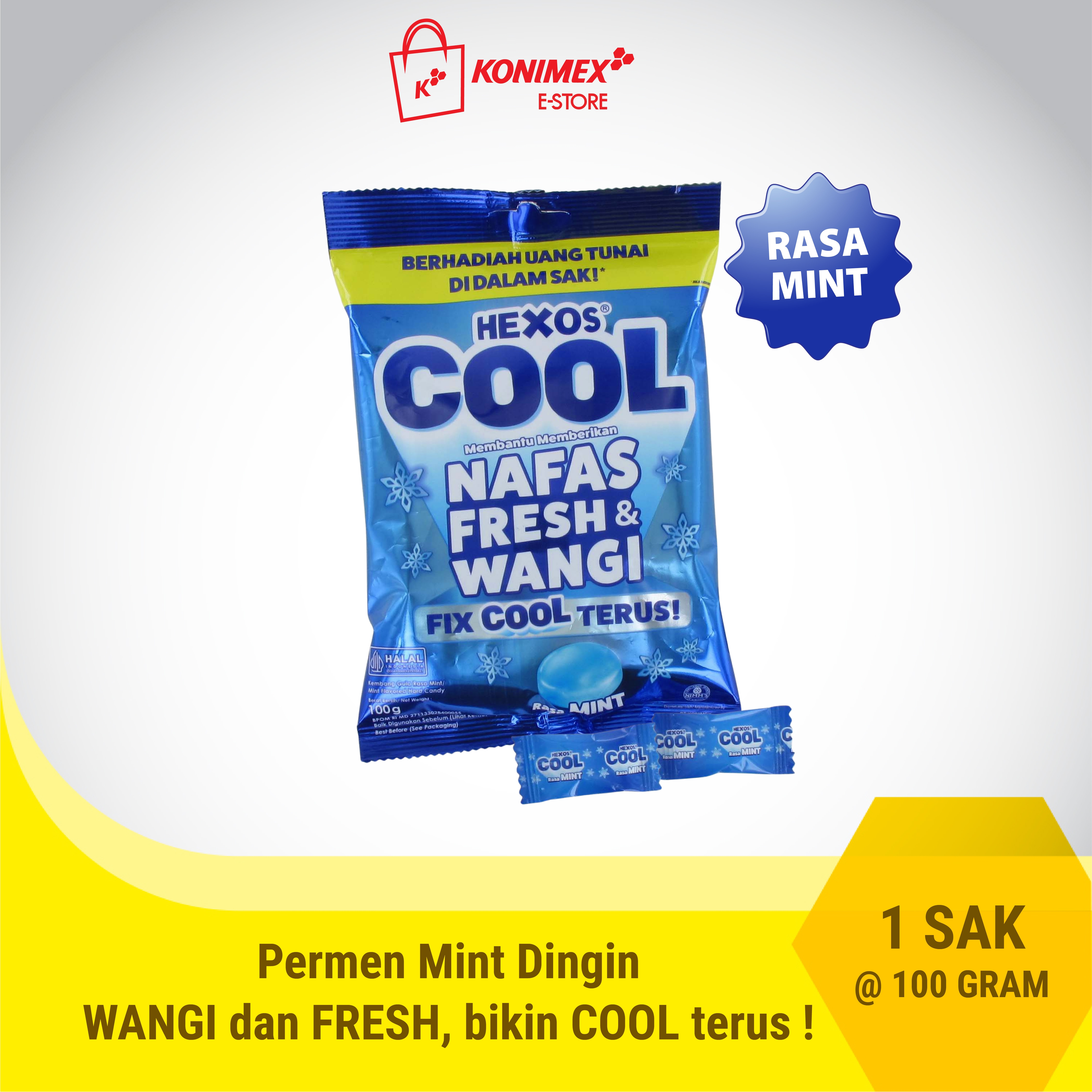 HEXOS COOL MINT SAK 100GR