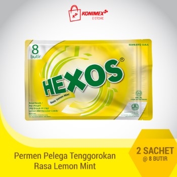 Hexos Lemon isi 8 butir 2 pouch