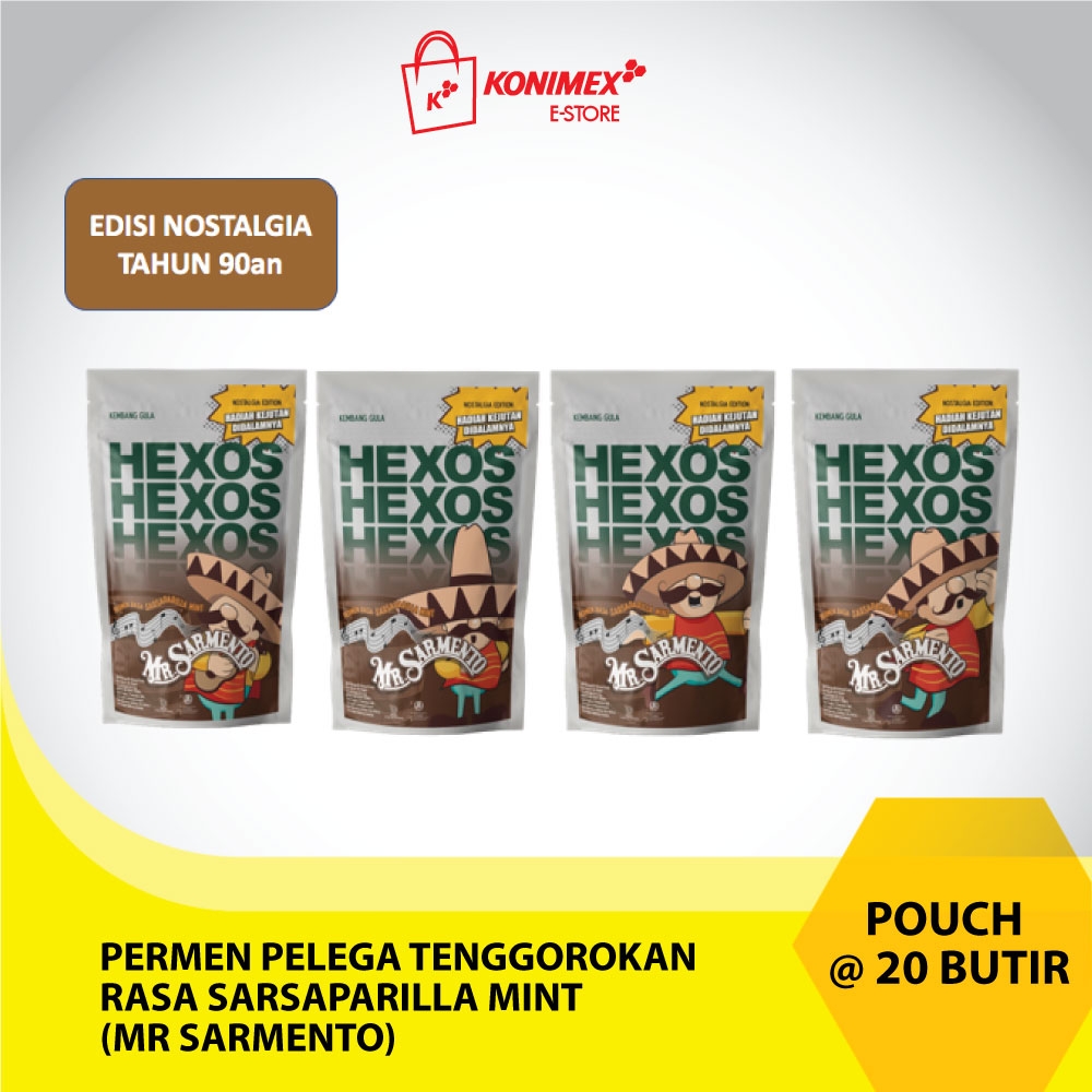 Hexos Mr Sarmento (Rasa Sarsaparilla Mint) Pouch 60 gr