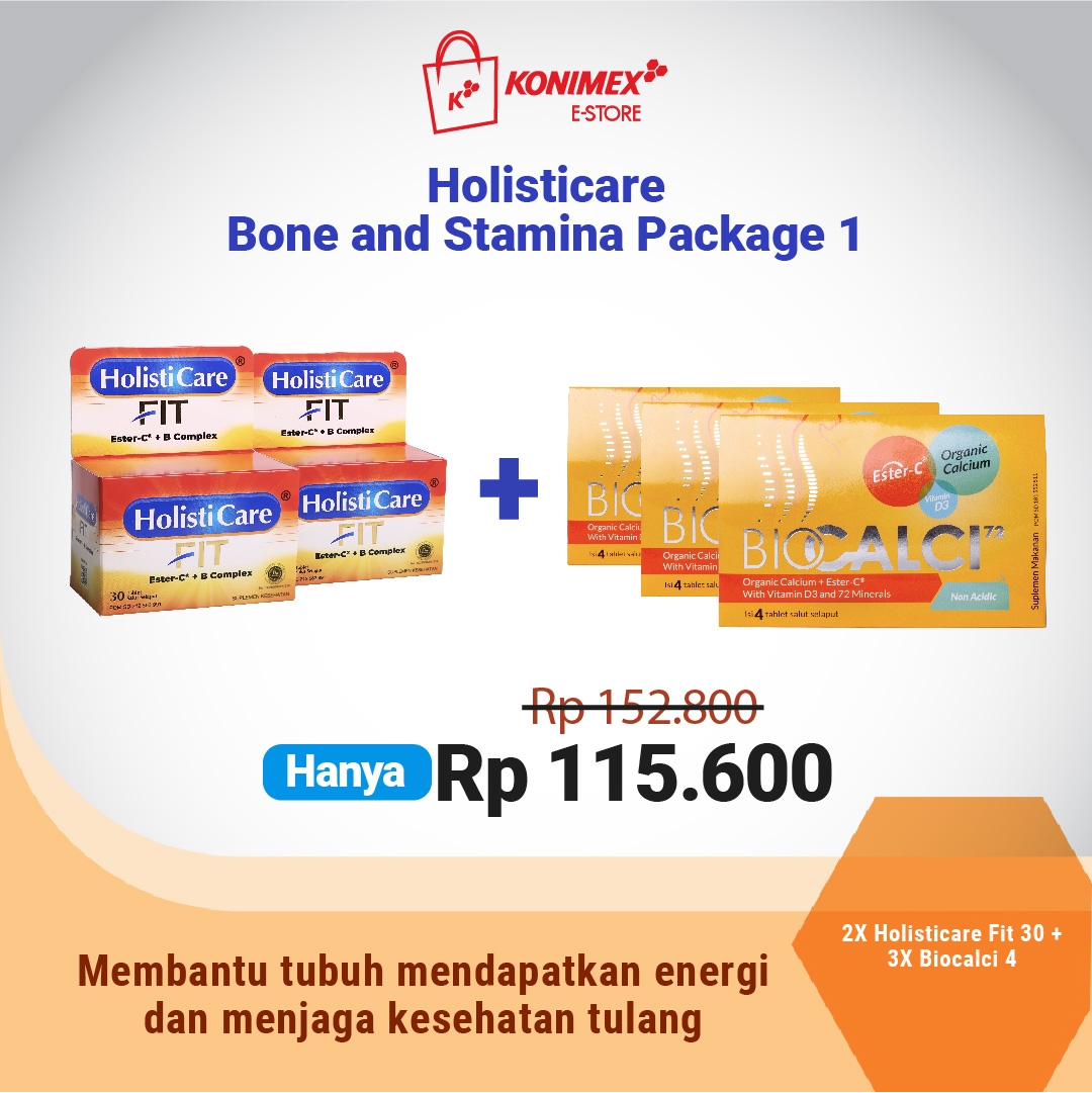 Holisticare Bone and Stamina Package 1 : Ester C + B Complex