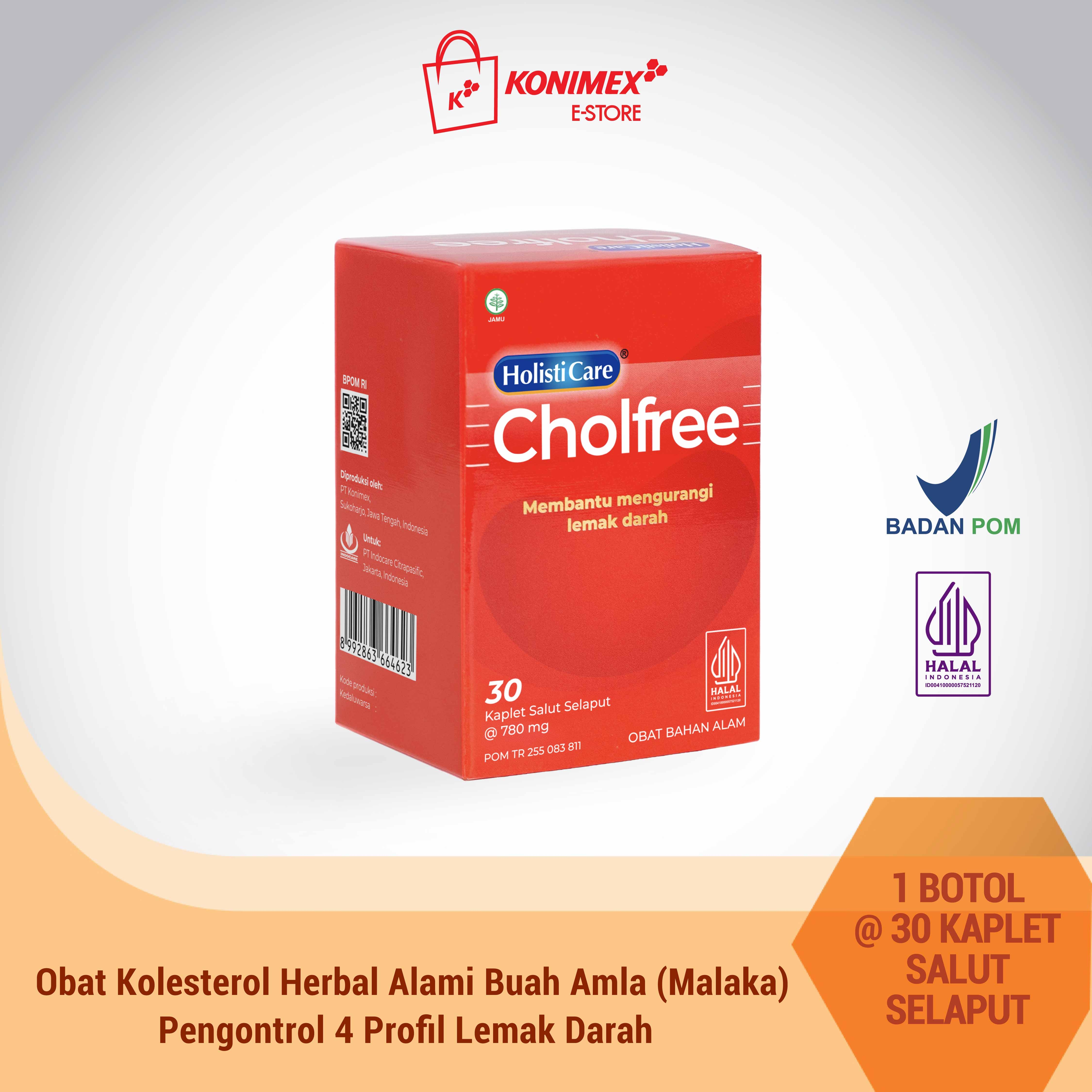 Holisticare Cholfree – Obat Herbal Penurun Kolesterol dan Tr