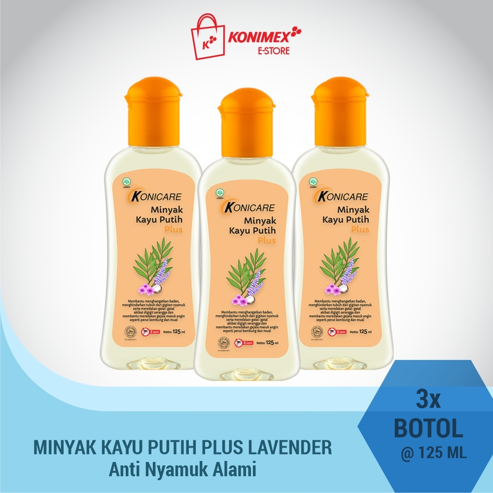 Konicare Minyak Kayu Putih Plus 125ml Paket 3 Botol