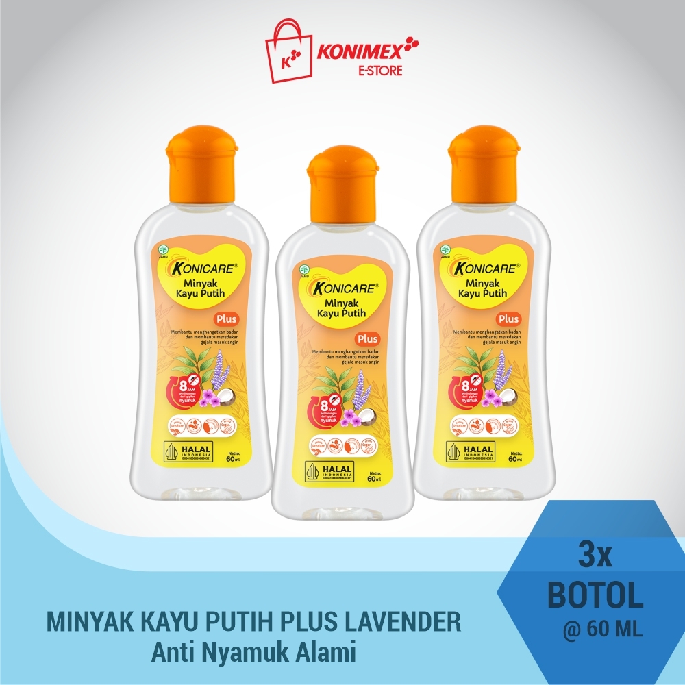 Konicare Minyak Kayu Putih Plus 60 Paket 3 Botol