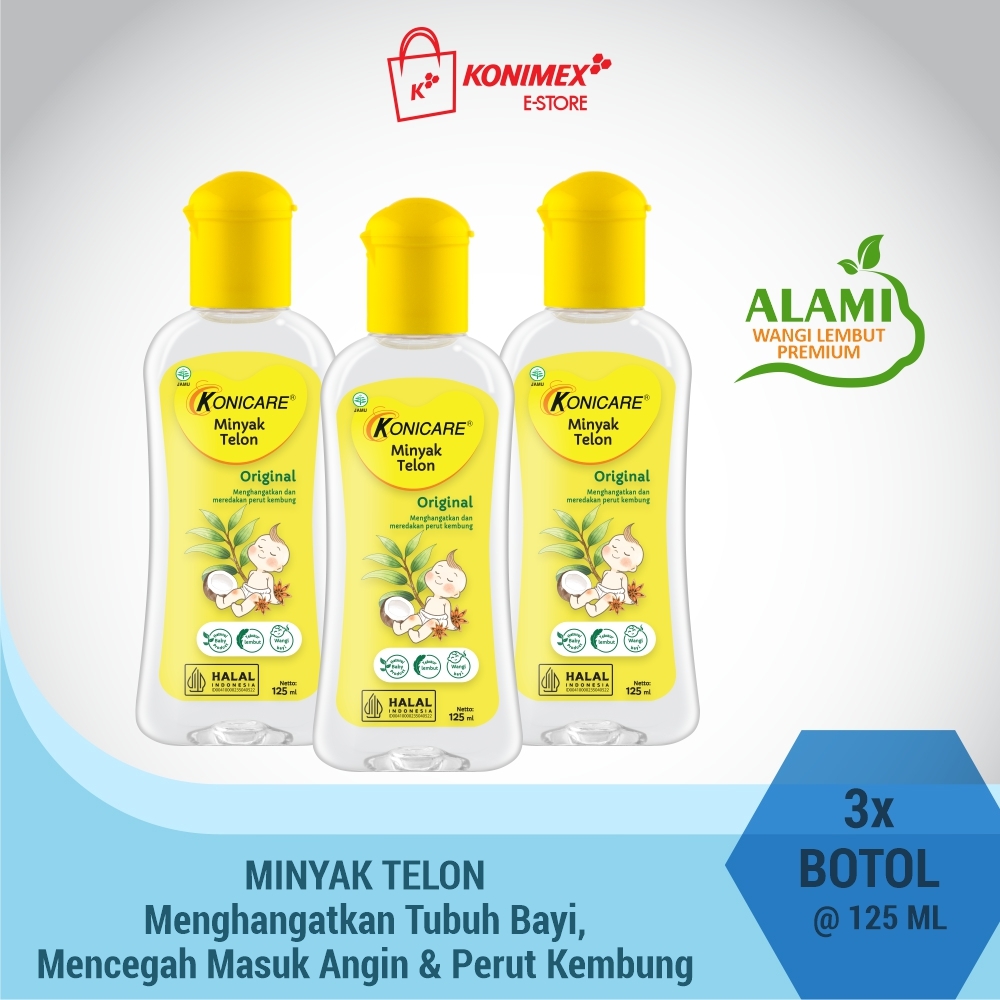 Konicare Minyak Telon 125 ml Paket 3 Botol