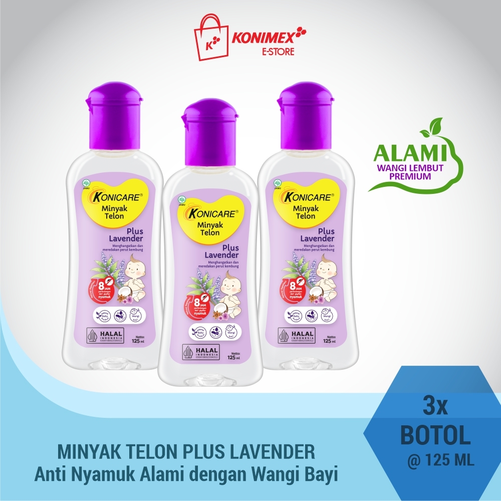 Konicare Minyak Telon Plus 125ml Paket 3 Botol
