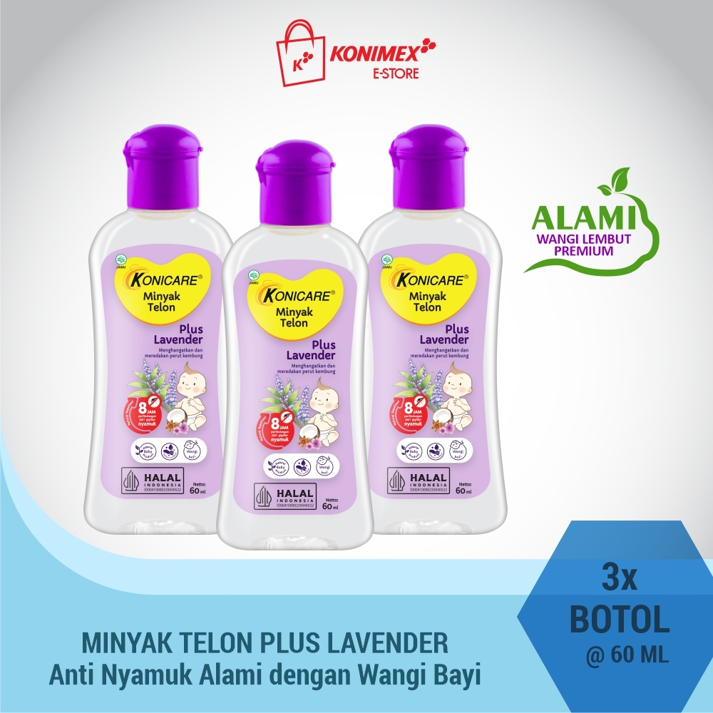 Konicare Minyak Telon Plus 60ml Paket 3 Botol