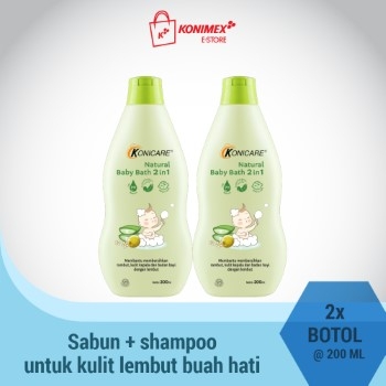 Konicare Natural Baby Bath 2 in 1 200ml - Paket 1+1