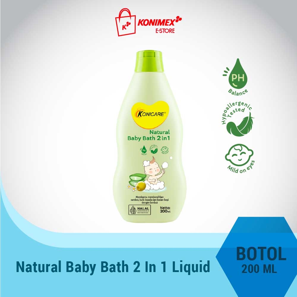 Konicare Natural Baby Bath 2 in 1 Botol 200 ml
