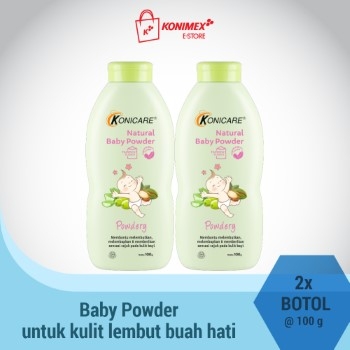 Konicare Natural Baby Powder Powdery 100 gr - Paket 1+1