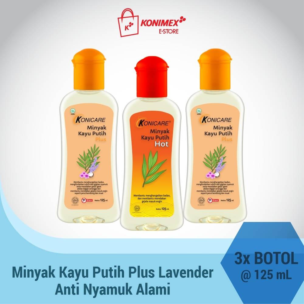 Konicare Paket Minyak Kayu Putih Plus 125ml + Hot 125ml (Tri