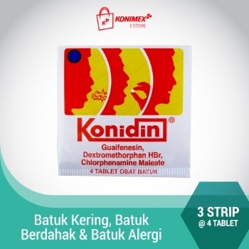 Konidin Tablet Obat Batuk 3 Strip @4 Tablet