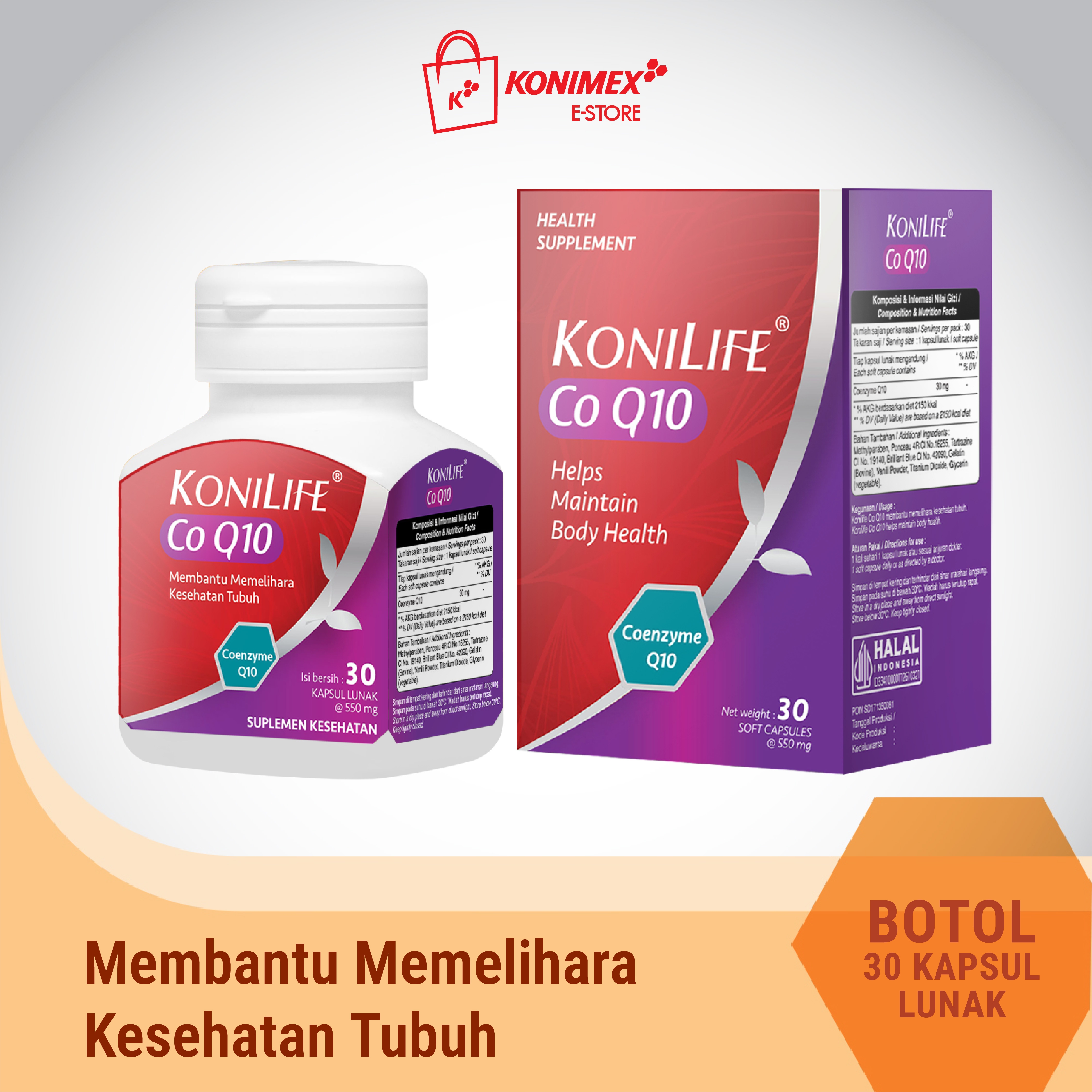 Konilife CoQ10 Softcapsule Botol